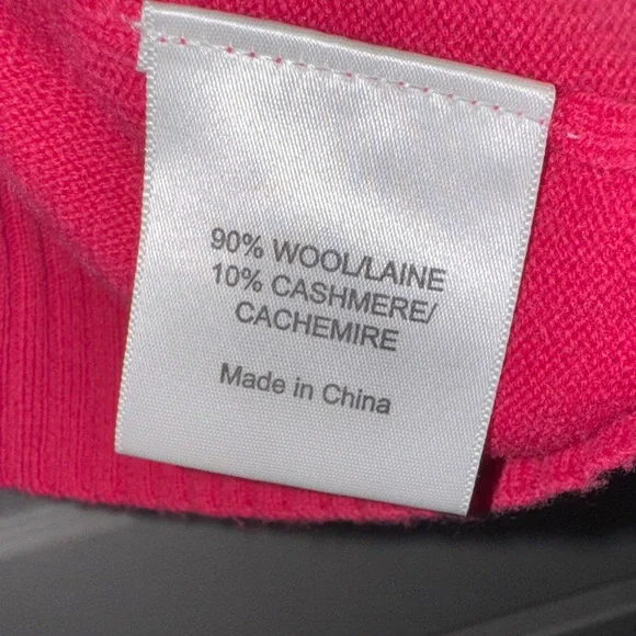 Tory Burch Vibrant Pink Crew Neck Sweater size Small - Picture 6 of 7